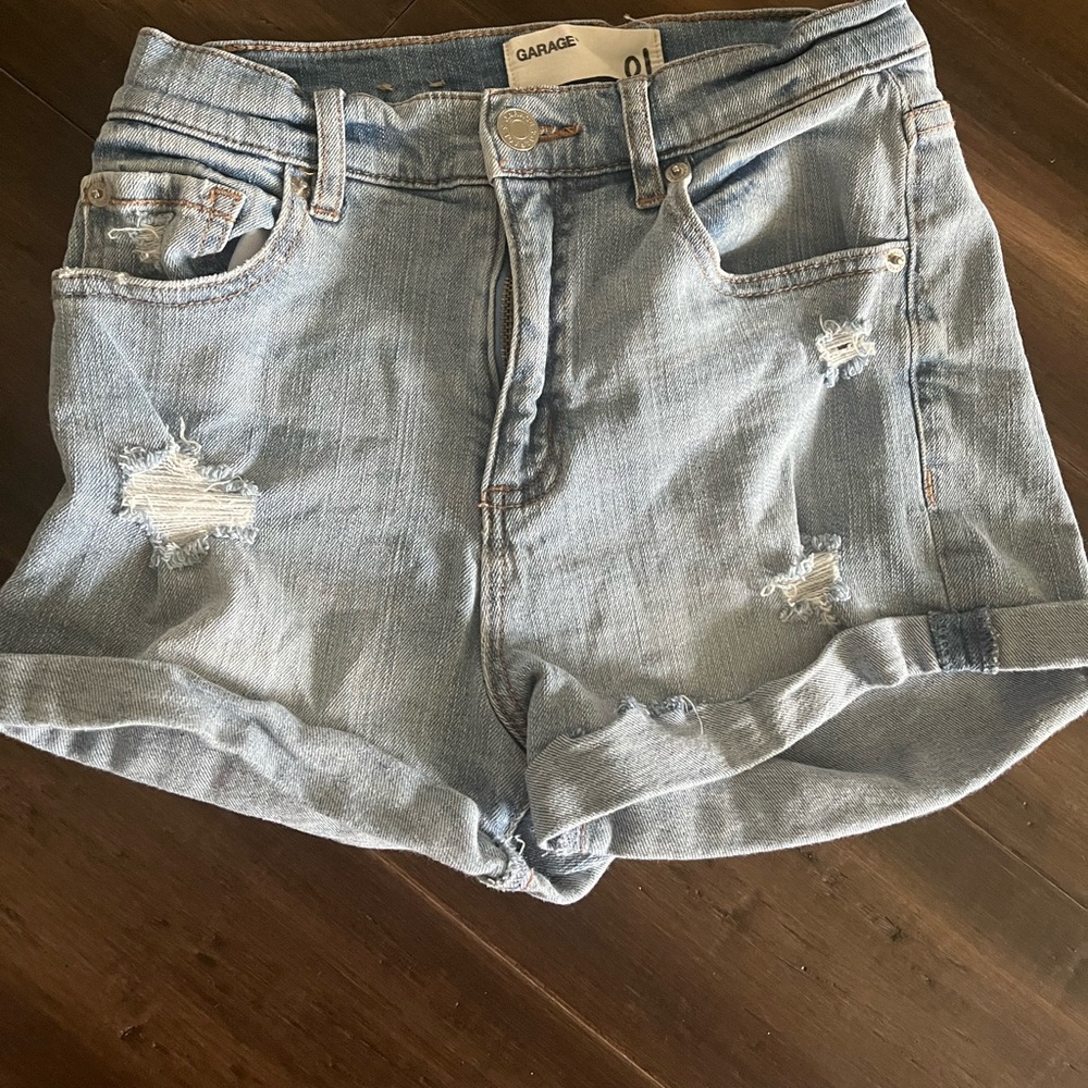 Garage size 1 denim shorts